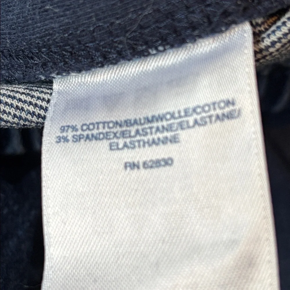 Lands’ End Pull-On Denim Pants Women’s Size M 10–12 Elastic Waist Straight Leg - Picture 6 of 7